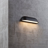 Front 26 LED Außenwandleuchte IP44 Schwarz