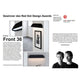 Vinner av Red Dot Design Award, Front 36 LED utendørs vegglampe IP44 svart i moderne omgivelser.