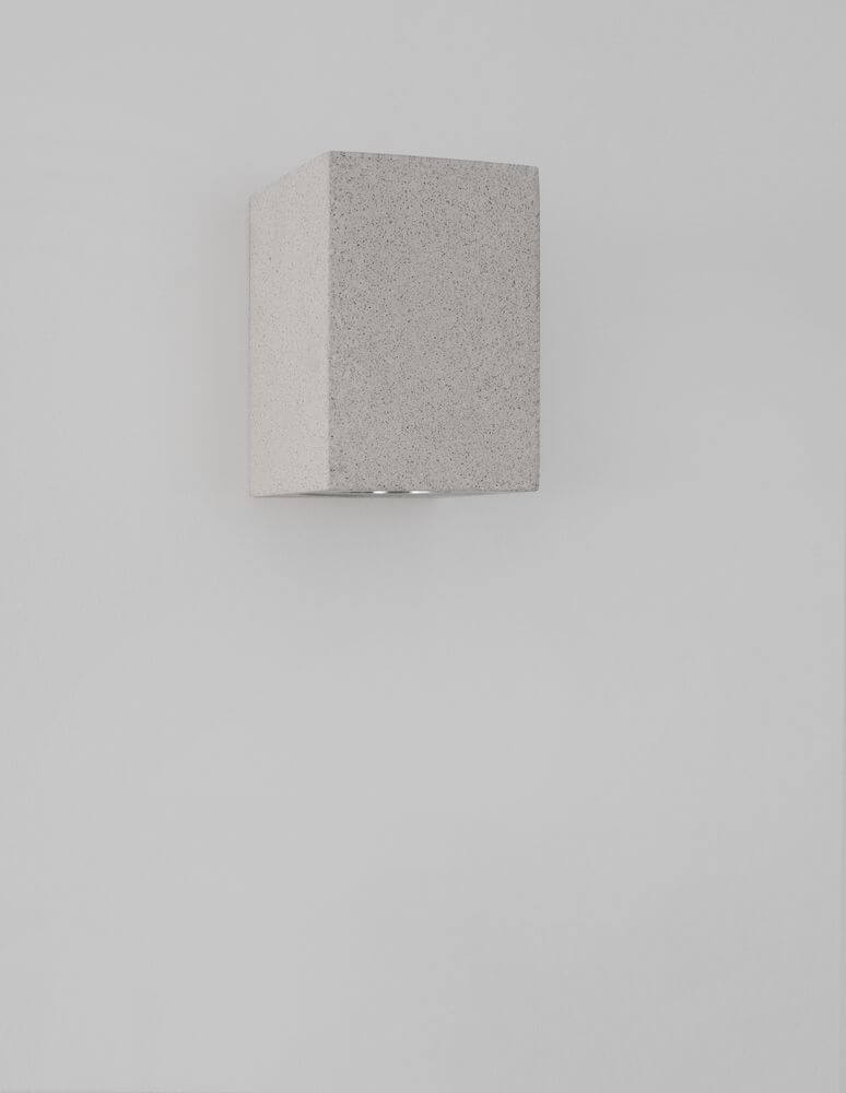Fuento Außenwandleuchte H 12cm Beton IP65
