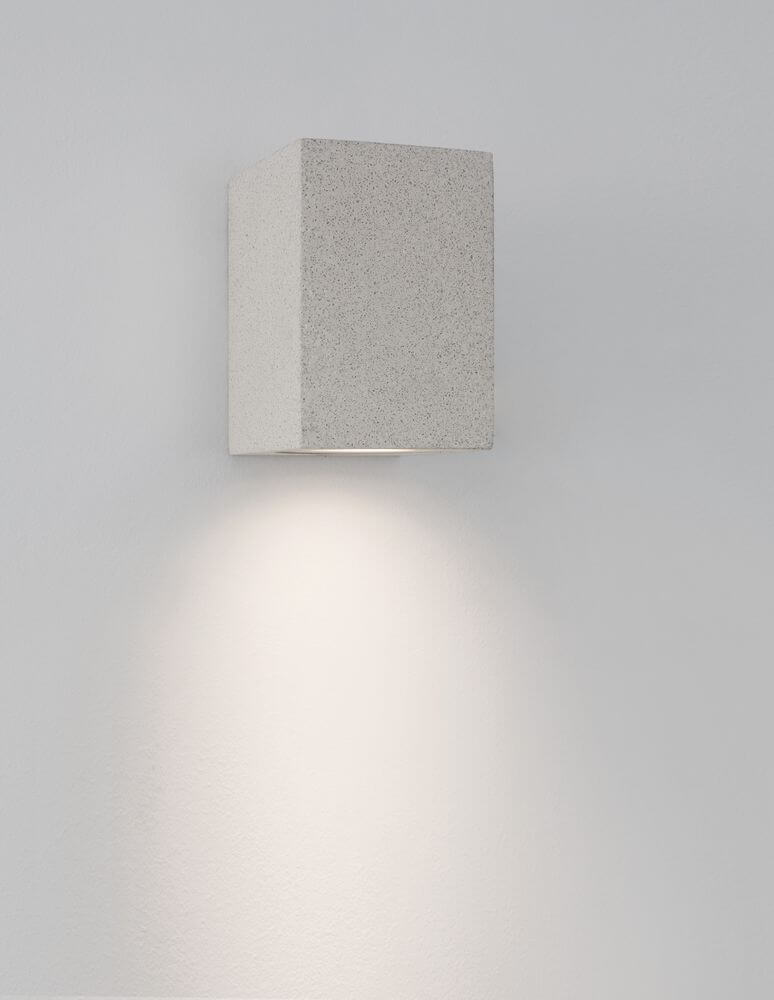 Fuento Außenwandleuchte H 12cm Beton IP65