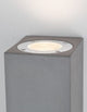 Fuento Außenwandleuchte H 18cm Beton IP65 mit modernem Design und Beton-Gehäuse.