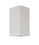 Fuento Außenwandleuchte H 18cm Beton IP65 - moderne Außenbeleuchtung aus Grau Beton und Glas.