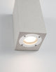 Fuento Außenwandleuchte H 18cm Beton IP65 mit modernem Design und elegantem Licht.