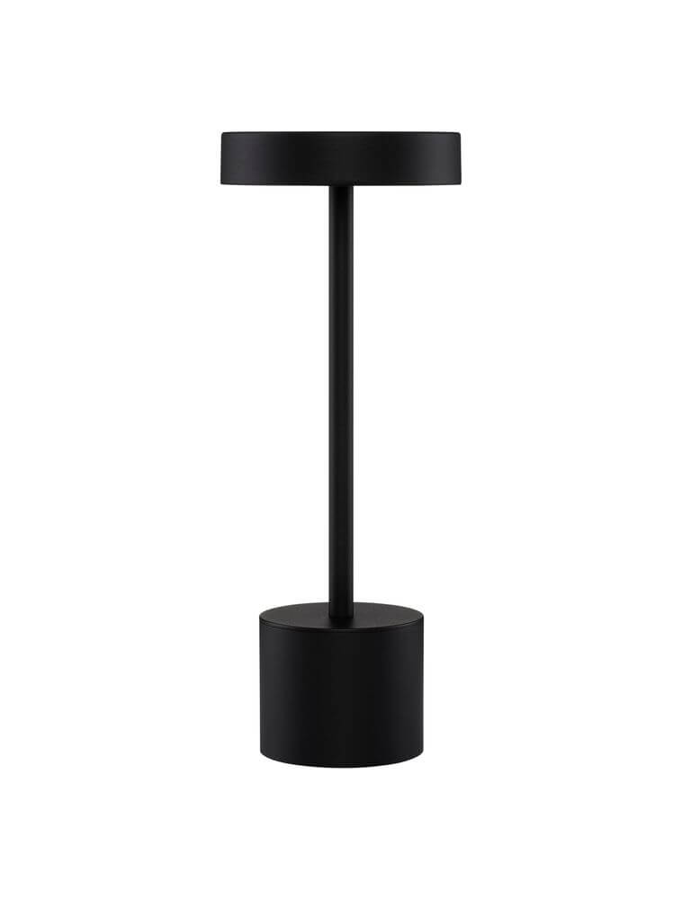 Fumo LED Außentischleuchte 3000K IP54 in modernem schwarzem Design für Innen- und Außenbereich.