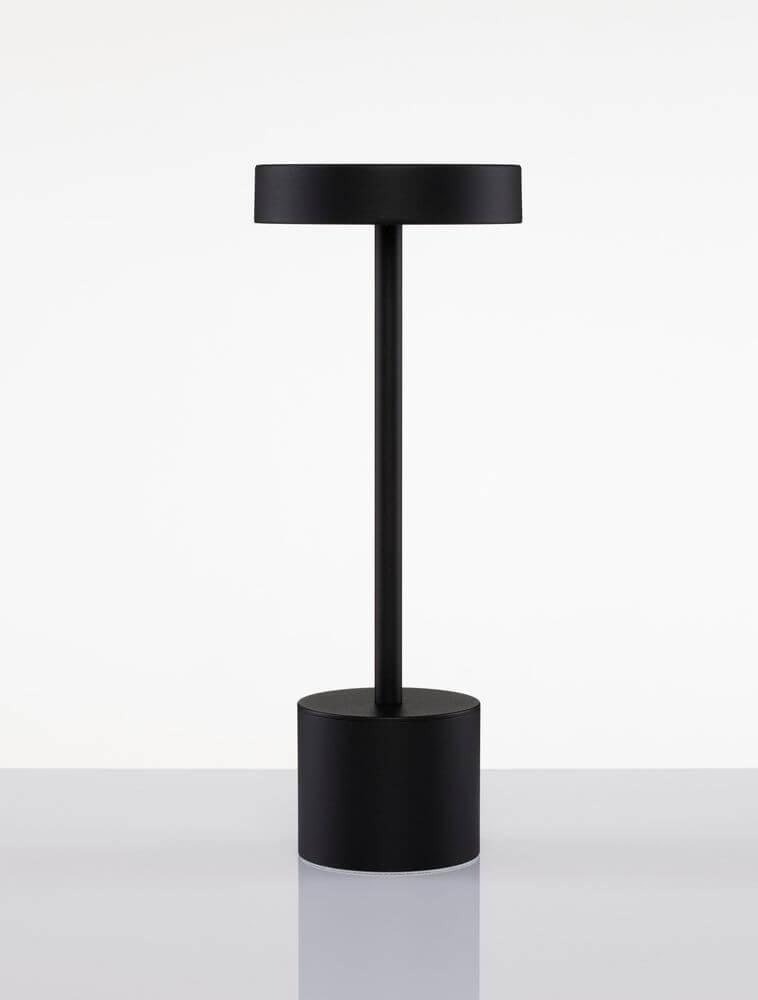 Fumo LED Außentischleuchte 3000K IP54 in minimalistischem Design aus Aluminium und Acryl.