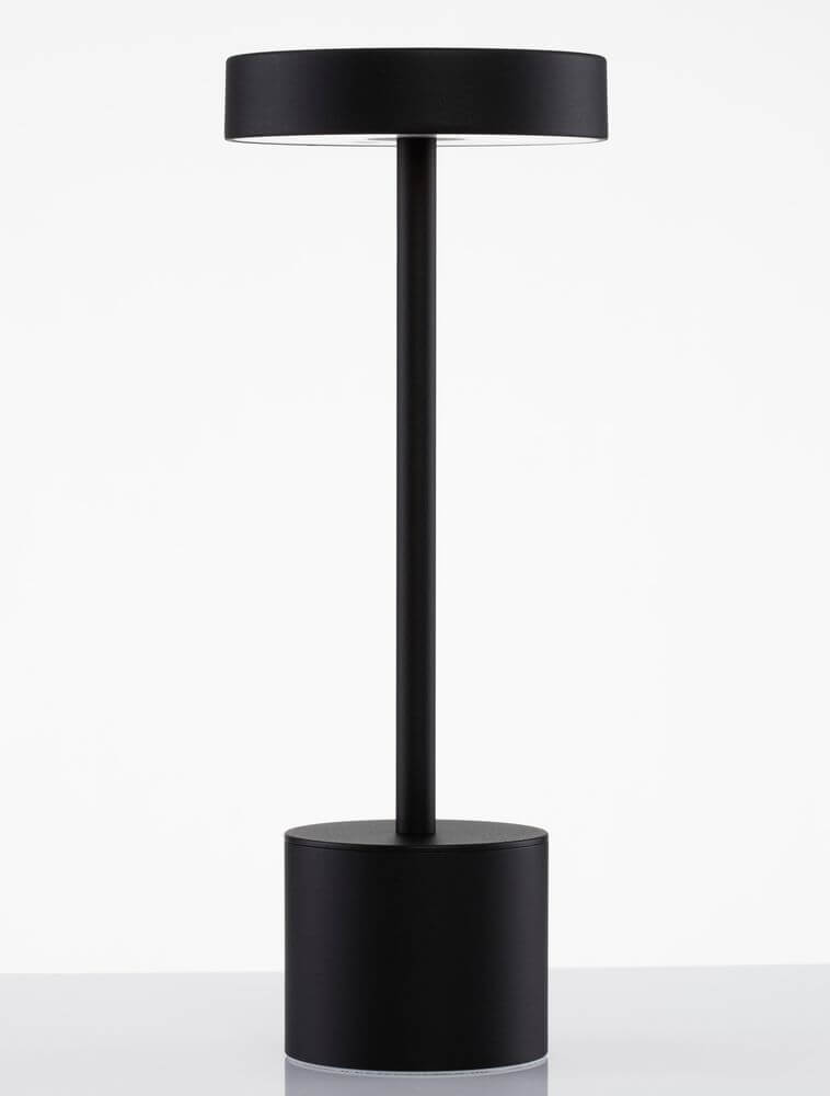 Fumo LED Außentischleuchte 3000K IP54 in modernem Design aus Aluminium und Acryl.