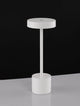 Fumo LED Außentischleuchte 3000K IP54 in elegantem Design, aus Aluminium und klaren Akzenten.