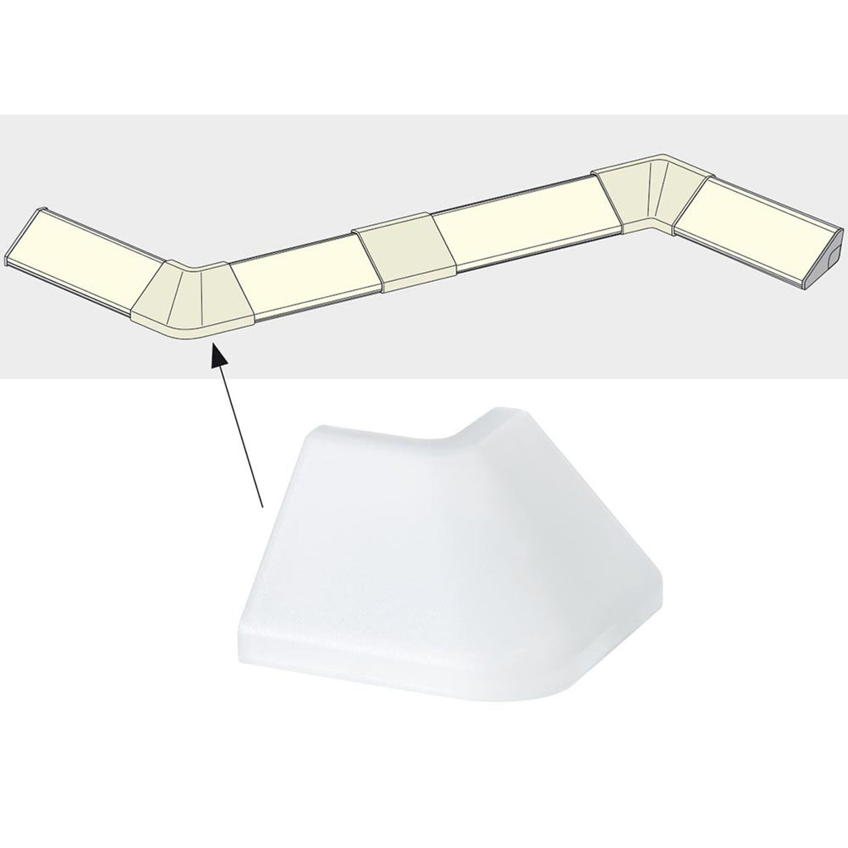 Function Delta Profil Outside Corner 2er Pack Satin