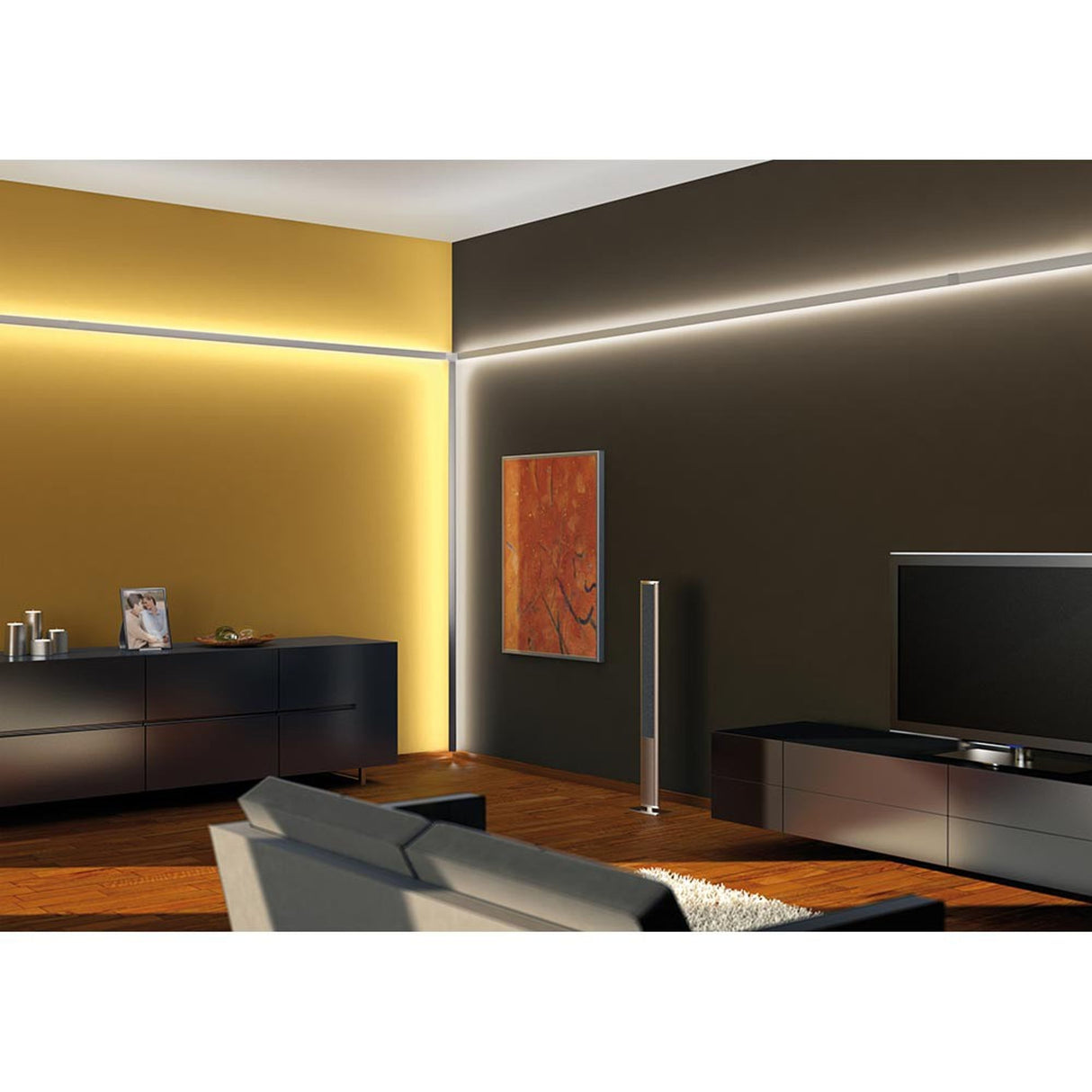 Function Duo Profil 100cm Alu eloxiert Aluminium