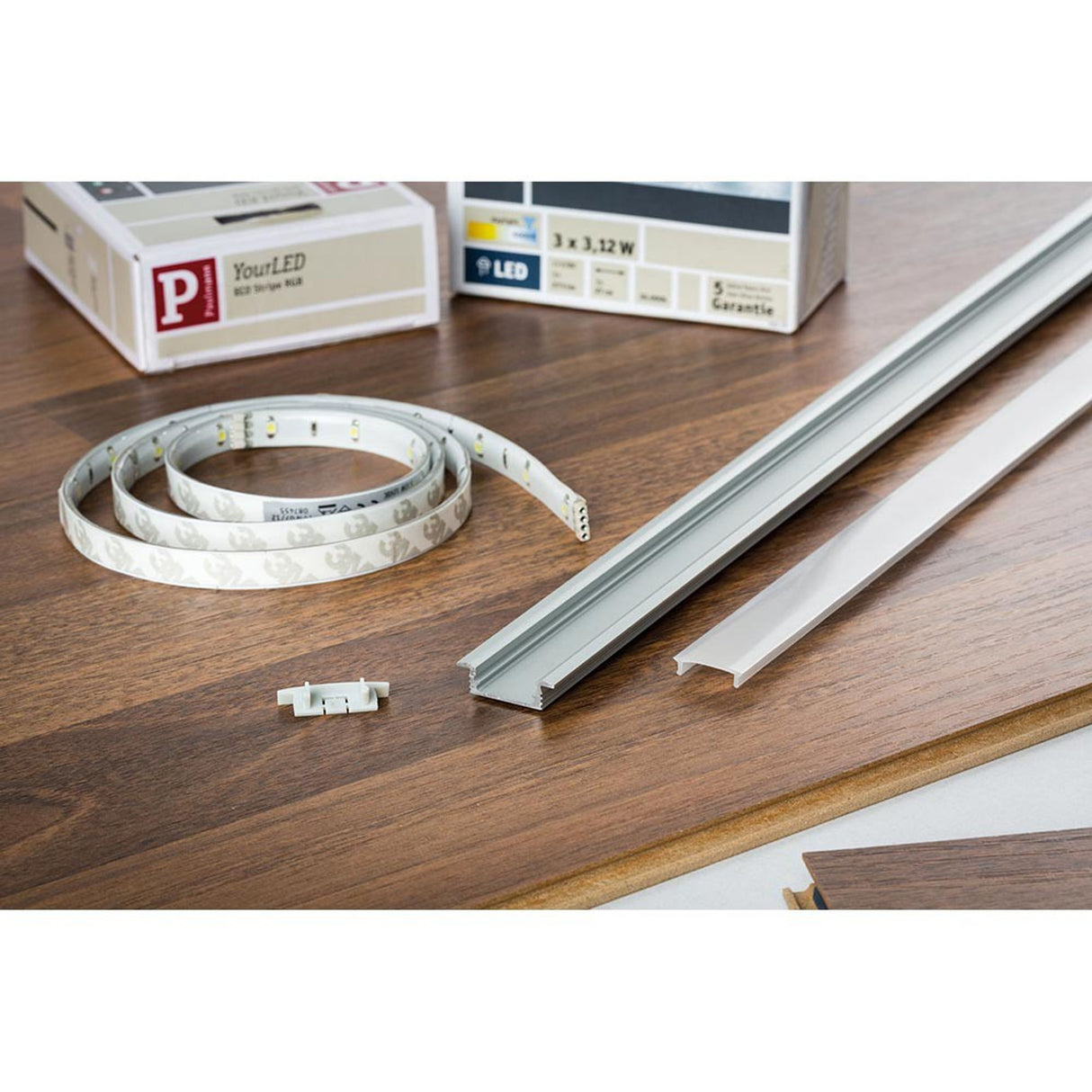 Function Floor Profil mit Diffusor 100cm Alu eloxiert Satin Alu