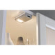 Function SnapLED Schrankleuchte mit Gleitrolle 4x1, 5AAA in einem Schrank mit sanftem Licht.