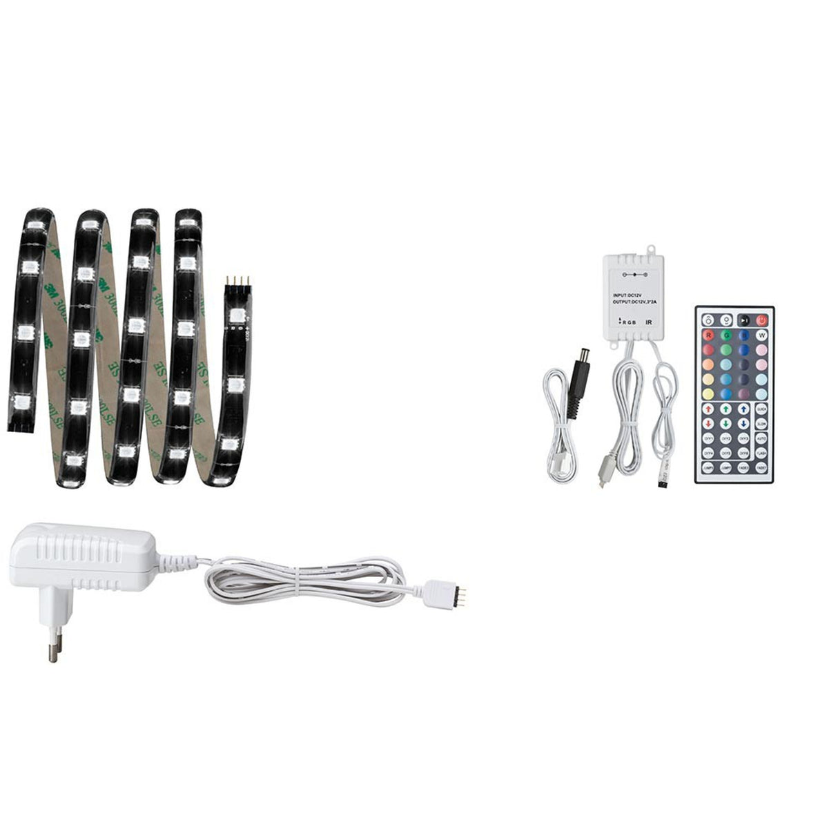 Function YourLED Basisset 1,5m RGB 14,4W 12V 24VA Schwarz