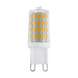 Set di 2 LED G9 bianco caldo 3000K 360lm 3W