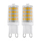 G9 LED set om 2 varmvit 3000K 360lm 3W