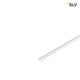 Grazia 10 LED Aufbauprofil Flach Gerillt 2m Weiß mit SLV Logo, ideal für LED Strips bis 10 mm Breite.