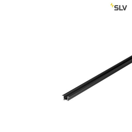 Grazia 10 LED Einbauprofil 2m Schwarz für LED Strips, Aluminium Wand- und Deckeneinbauprofil von SLV