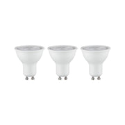 GU10 3,5 LED Reflektor 3er-Set 4000K Weiß-Matt, drei matte weiße GU10-LED-Spots mit neutralweißem Licht