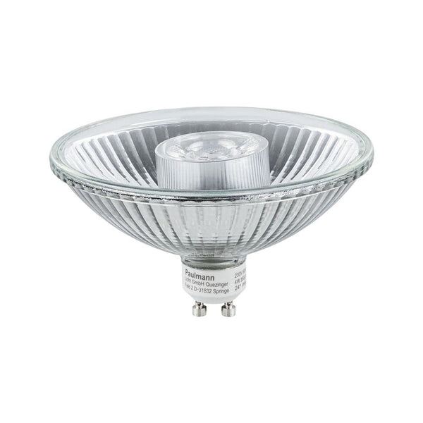 GU10 6,5W LED Reflektor Dimmbar Silber von Paulmann, silberfarbene Reflektoroptik, 2700K, 425 Lumen, Default Title