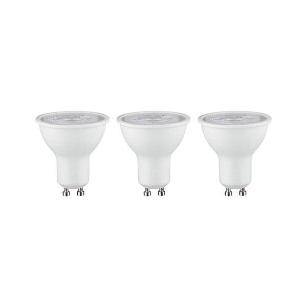 GU10 7W LED Reflektor 3er-Pack Weiß-Matt, drei Paulmann Leuchtmittel für Strahler, 4000 K, 36° Abstrahlwinkel