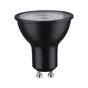 GU10 LED 7W Reflektor Dimmbar 2700K Schwarz-Matt, schwarzes Paulmann Leuchtmittel mit GU10-Fassung und 36° Abstrahlwinkel