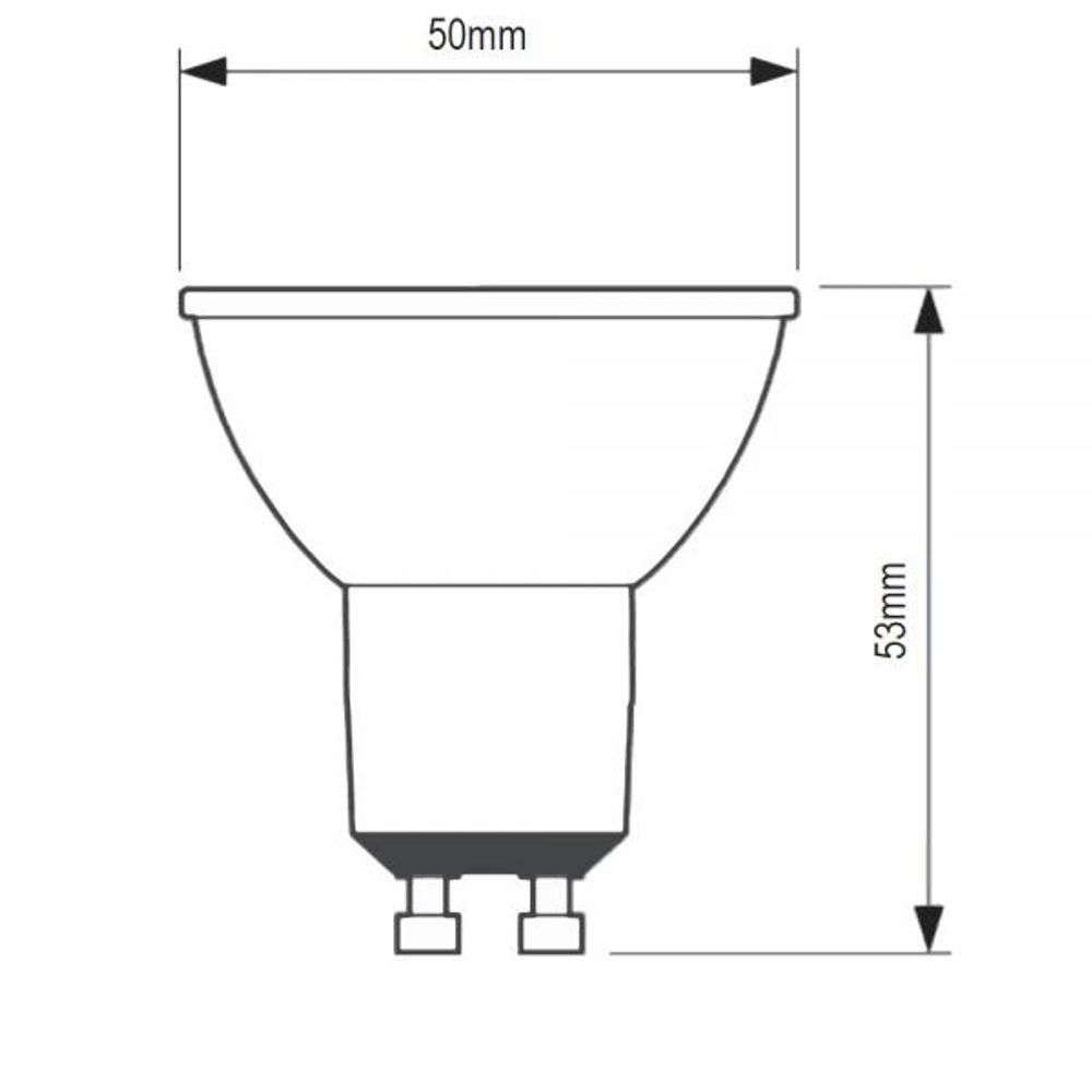 GU10 LED Dim2warm Sunset Branco quente 2200-3000K 345lm 5W regulável