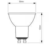 GU10 LED Dim2warm Sunset Branco quente 2200-3000K 345lm 5W regulável