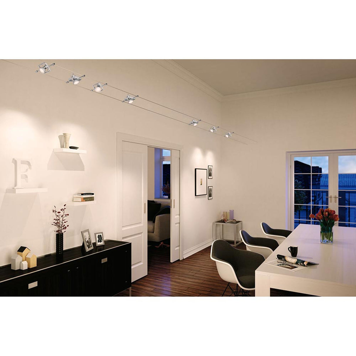 GU5,3 LED 3er Set 6W Reflektor Chrom 2700K