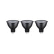 GU5,3 6W LED Reflektor 3er-Set Grau 2700K