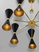 Gala Pendelleuchte Gold, Schwarz - moderne Lichtgestaltung mit eleganter Farbkombination aus Gold und Schwarz.