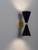 Gala Wandleuchte Gold, Schwarz