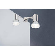Galeria Spiegelleuchte LED Simplo 1x5,3W GU10 mit einstellbarem Spotkopf für optimale Ausleuchtung.