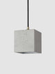 Alt Tag: Gantlights B1 Hängelampe Beton, handgefertigte kubische Pendelleuchte mit sichtbarer Betonstruktur und edler Innenbeschichtung