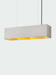 Gantlights B4 LED-Pendelleuchte Beton 56cm dimmbar mit hochwertiger Blattgold-Verkleidung