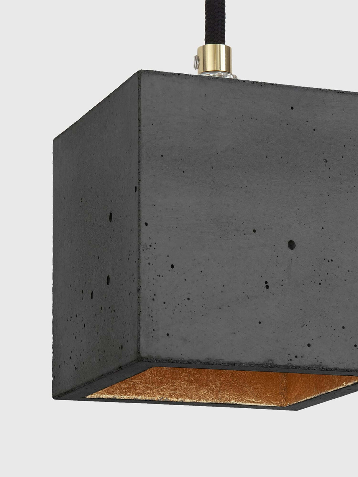 Gantlights B6 Hängelampe Beton, minimalistische Pendelleuchte aus handgefertigtem Beton.