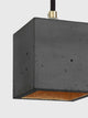 Gantlights B6 Hängelampe Beton, minimalistische Pendelleuchte aus handgefertigtem Beton.