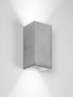 Alt Tag: Gantlights B8 Beton Wandlampe rechteckig Up & Down minimalistische Beton-Wandleuchte mit goldener Innenbeschichtung, warmes Up-and-Down Licht
