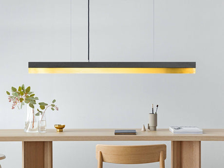 Gantlights C1 lámpara colgante LED de hormigón y madera 