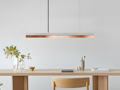 Lampada a sospensione Gantlights C2 LED dimmerabile in cemento 