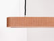 Gantlights S4 Beton LED-Pendelleuchte 61cm Plissiert mit geriffeltem Design und LED-Beleuchtung.