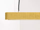 Gantlights S4 Beton LED-Pendelleuchte 61cm Plissiert in gelb mit geriffeltem Design