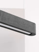 Gantlights S4 Beton LED-Pendelleuchte 61cm Plissiert mit geriffeltem Design aus Beton.