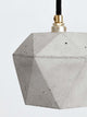 Gantlights T2 Hängelampe Beton dimmbar in geometrischem Design aus handgegossenem Beton