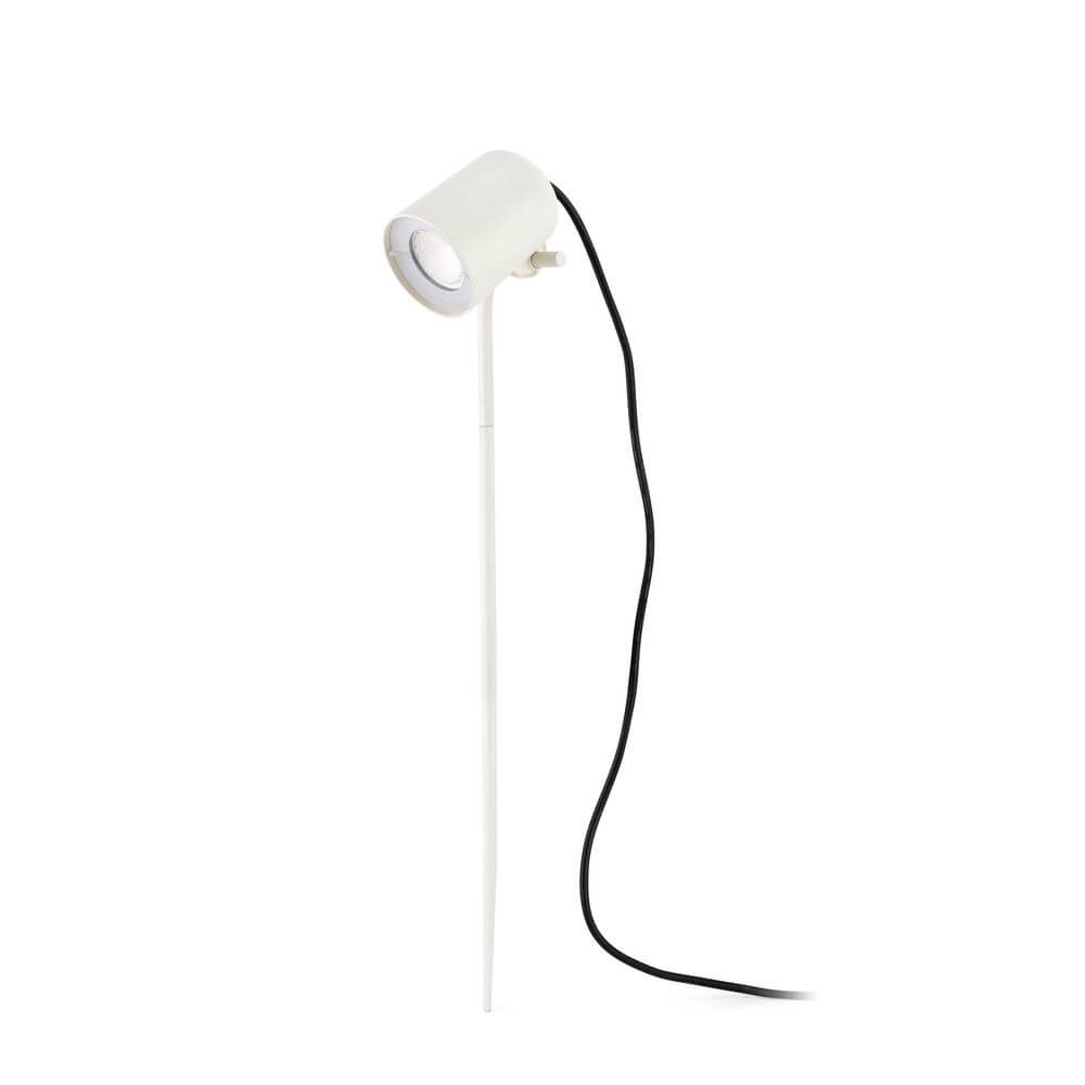 Gartenzubehör SPIKE 45cm Beige - eleganter Gartenstrahler mit einem weißen Design.