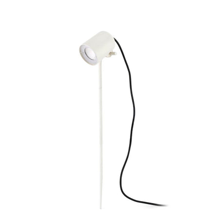 Gartenzubehör SPIKE 45cm Beige - eleganter Gartenstrahler mit einem weißen Design.