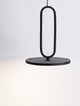 Gea LED Pendelleuchte Ø 17,5cm 3000K Baldachin Flach Schwarz mit elegantem Design.
