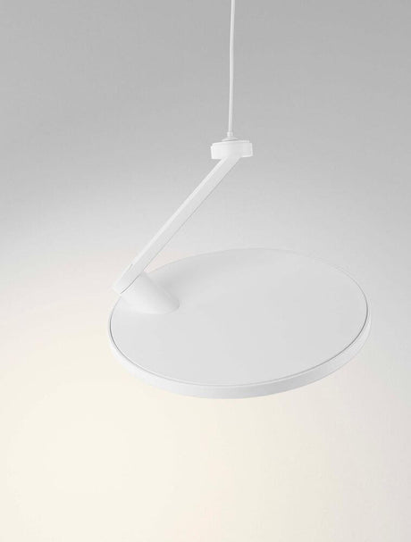 Gea pendant light Ø 20cm 3000K in a modern design, elegant white lampshade for stylish lighting.