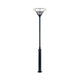 Gemini Standleuchte Schwarz, opales Glas - elegante Stehlampe mit modernem Design und opalisiertem Glas.
