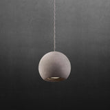 Geo -betoni -riipuslamppu Ø 12,5 cm pallomainen muoto GU10