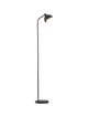 Geti Stehlampe Schwarz, Gold mit minimalistischen Design und stilvollem Kontrast zwischen Schwarz und Gold.