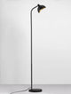 Geti Stehlampe Schwarz, Gold mit modernem minimalistischen Design und eleganten Lichtakzenten.